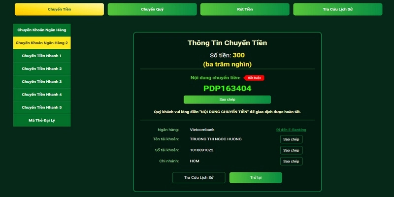 Thực hiện giao dịch nạp tiền FB88 qua thẻ cào